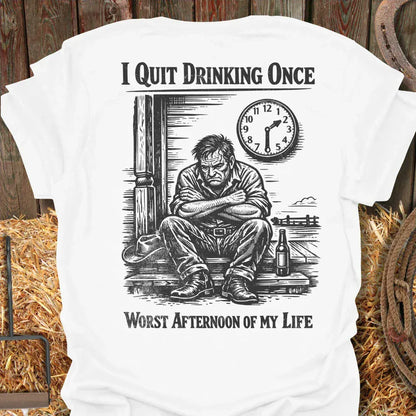 Latigo-Cowboy Authentics White / S Quit Drinking Tee