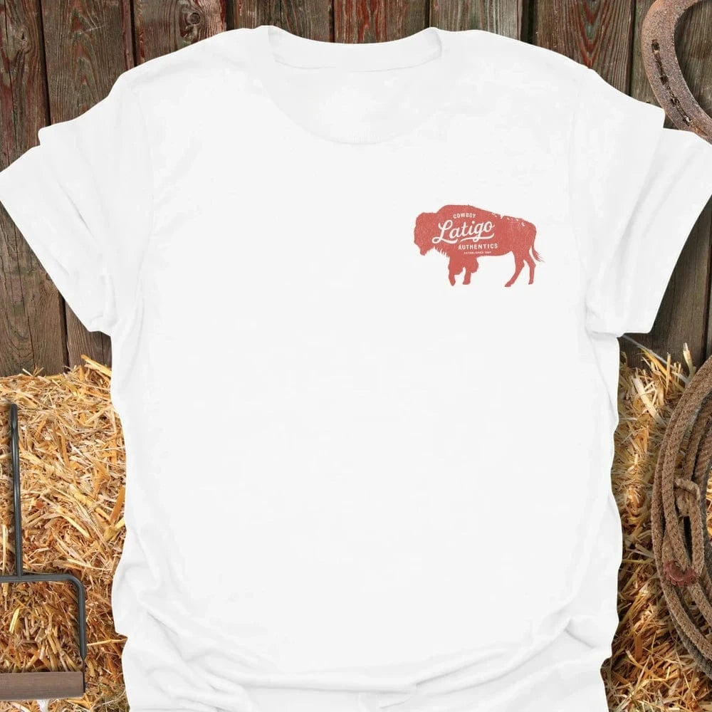 Latigo-Cowboy Authentics White / S Small Buffalo Tee