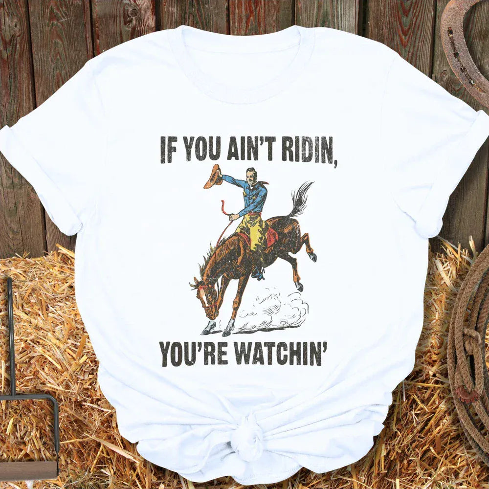 Latigo-Cowboy Authentics White / S Watching Tee