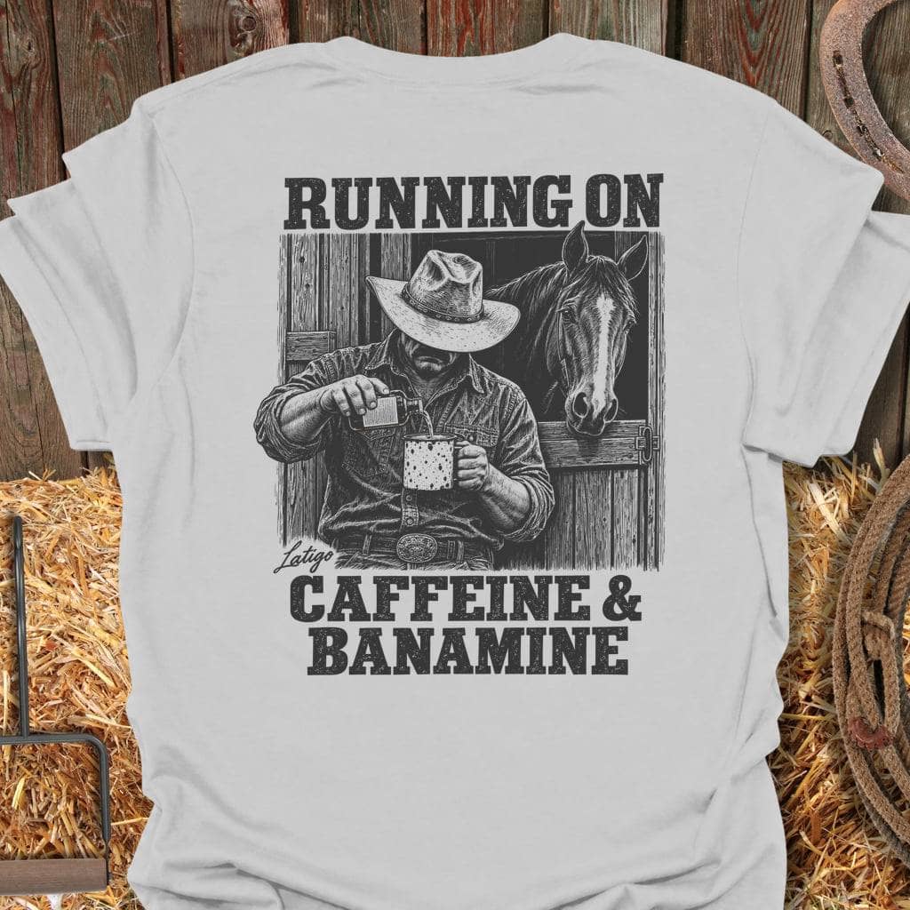 Latigo Cowboy Banamine Tee T-Shirt S / Ice Grey