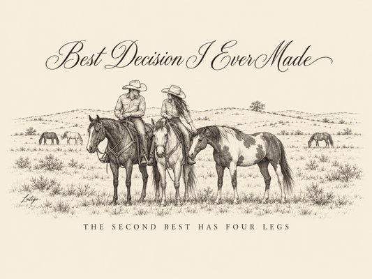 Latigo Cowboy Best Decision Tee T-Shirt