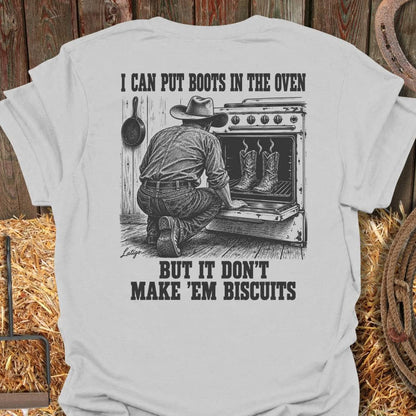 Latigo Cowboy Biscuits Tee T-Shirt S / Ice Grey