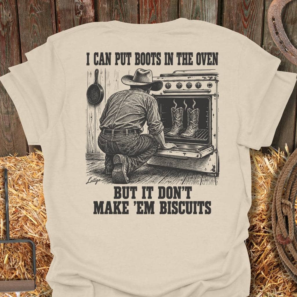 Latigo Cowboy Biscuits Tee T-Shirt S / Natural