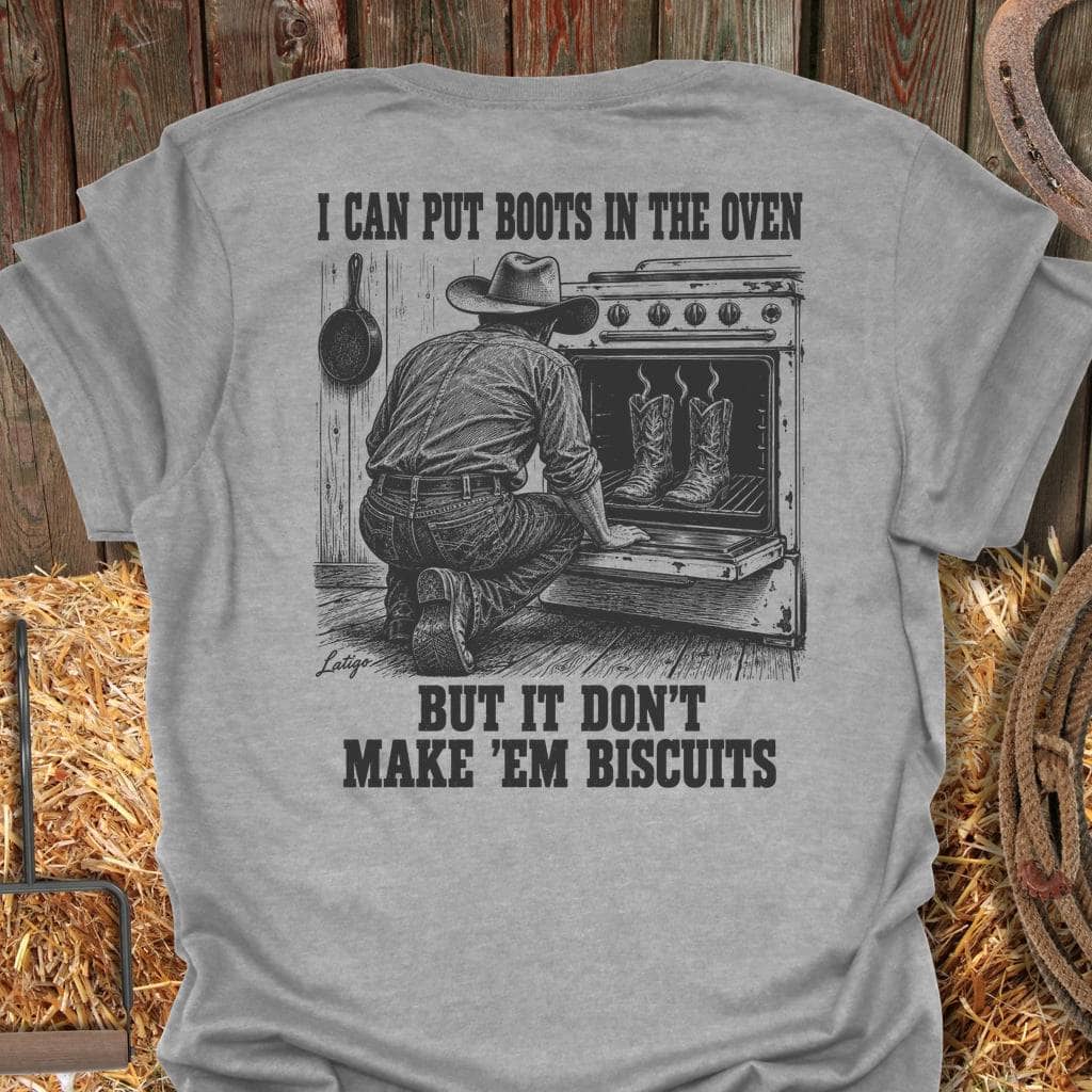 Latigo Cowboy Biscuits Tee T-Shirt S / Sport Grey