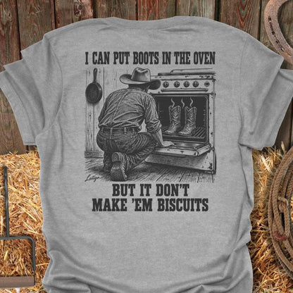 Latigo Cowboy Biscuits Tee T-Shirt S / Sport Grey