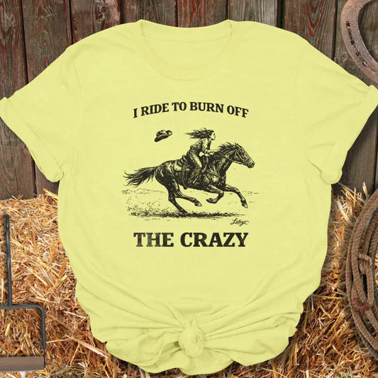 Latigo Cowboy Burn Crazy Tee T-Shirt Cornsilk / S