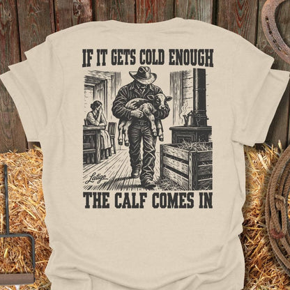 Latigo Cowboy Calf Comes In Tee T-Shirt S / Natural