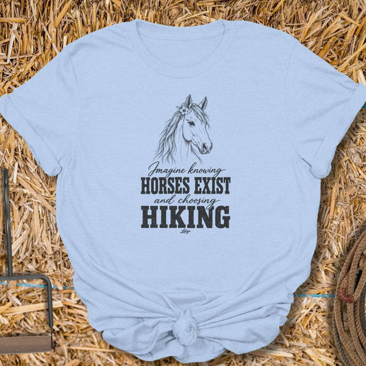 Latigo Cowboy Choosing Hiking Tee T-Shirt Light Blue / S