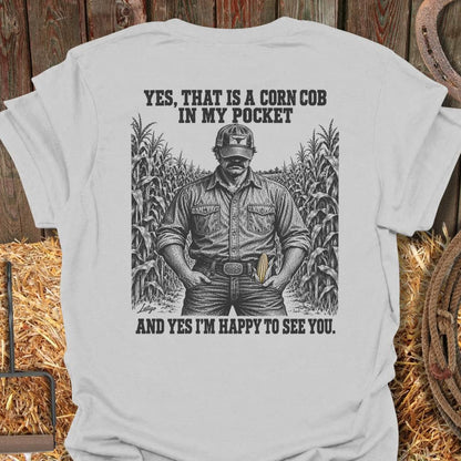Latigo Cowboy Corn Cob Tee T-Shirt S / Ice Grey
