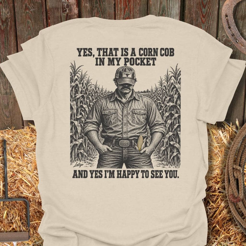 Latigo Cowboy Corn Cob Tee T-Shirt S / Natural