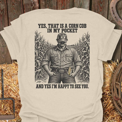 Latigo Cowboy Corn Cob Tee T-Shirt S / Natural