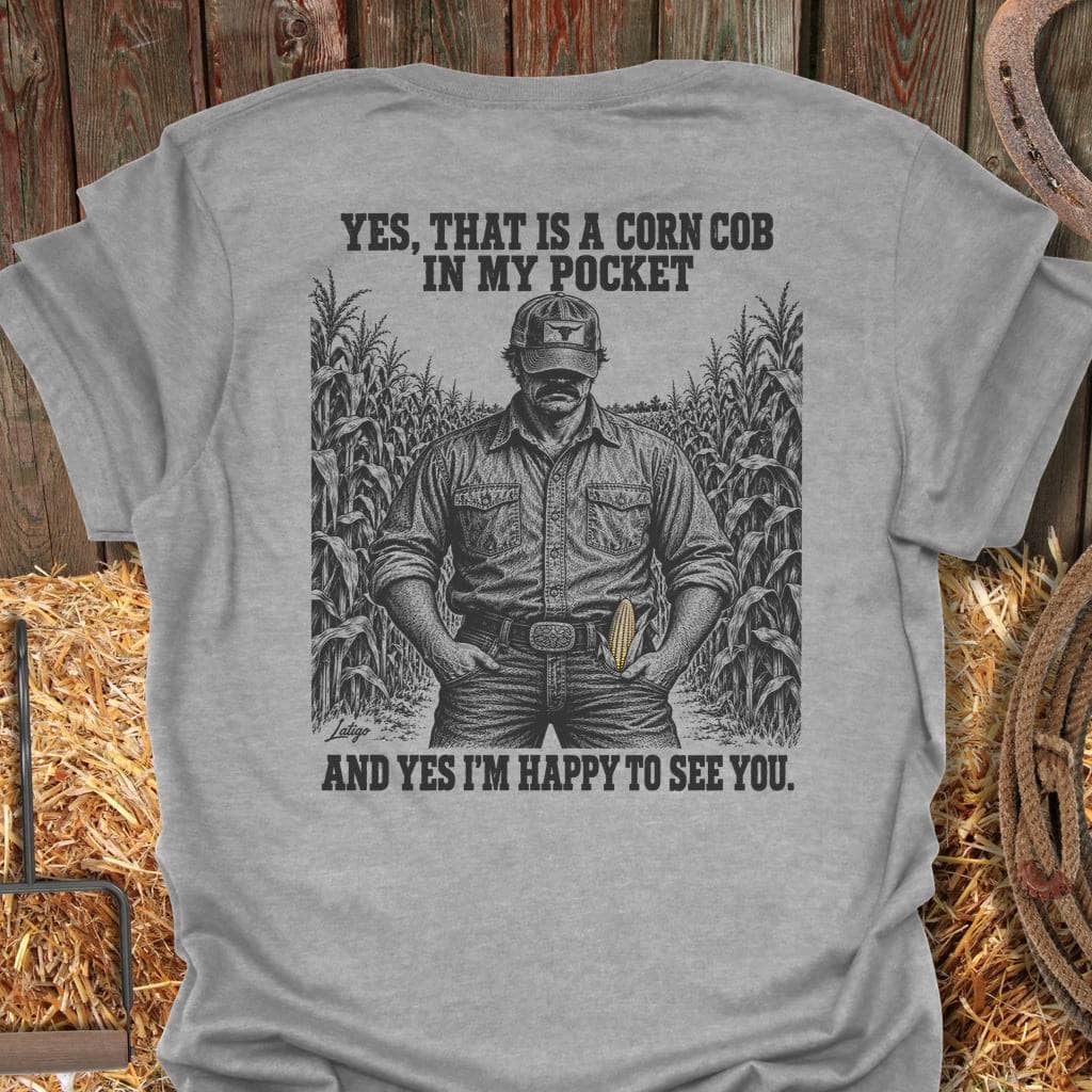 Latigo Cowboy Corn Cob Tee T-Shirt S / Sport Grey
