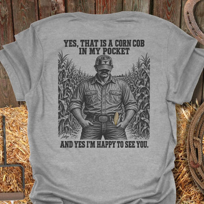 Latigo Cowboy Corn Cob Tee T-Shirt S / Sport Grey