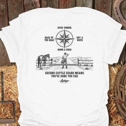 Latigo Cowboy Directions Tee T-Shirt S / White