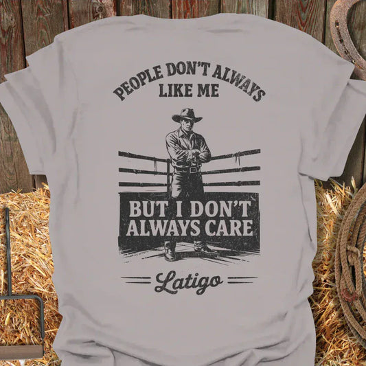 Latigo Cowboy Don't Like Me Tee T-Shirt Ice Grey / S