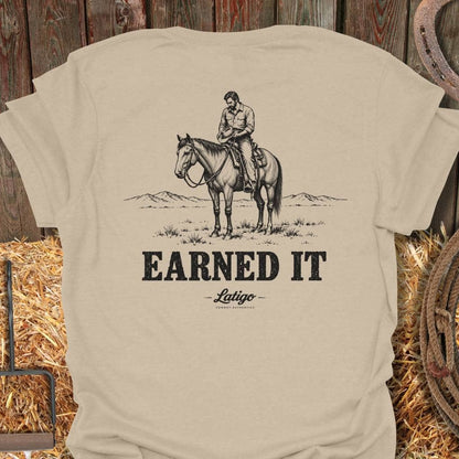 Latigo Cowboy Earned It Tee T-Shirt S / Sand