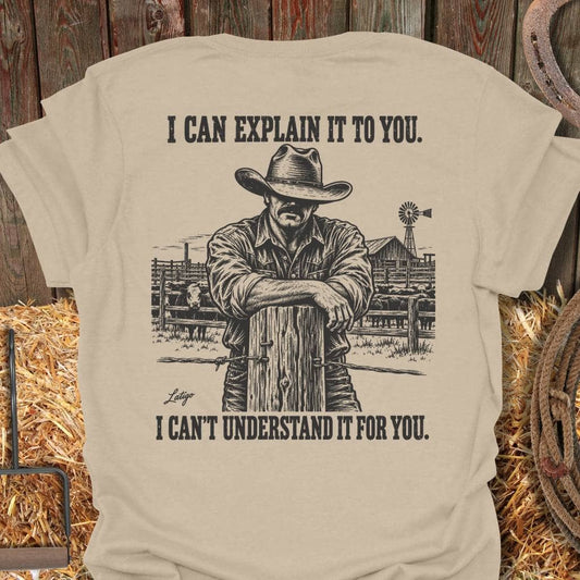 Latigo Cowboy Explain It Tee T-Shirt S / Sand
