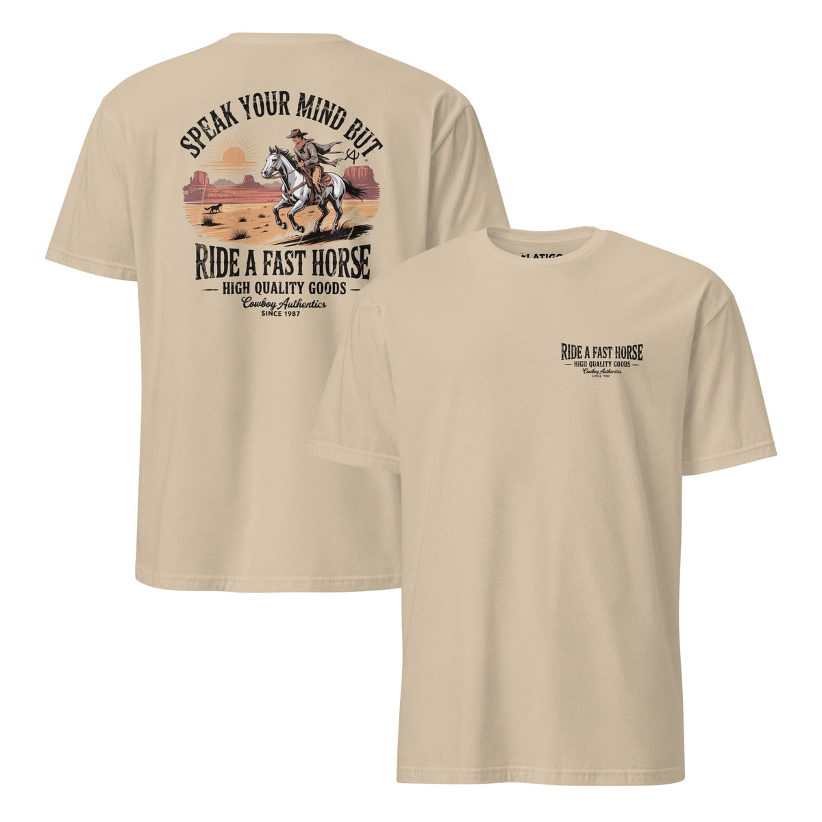 Latigo Cowboy Fast Horse  Tee