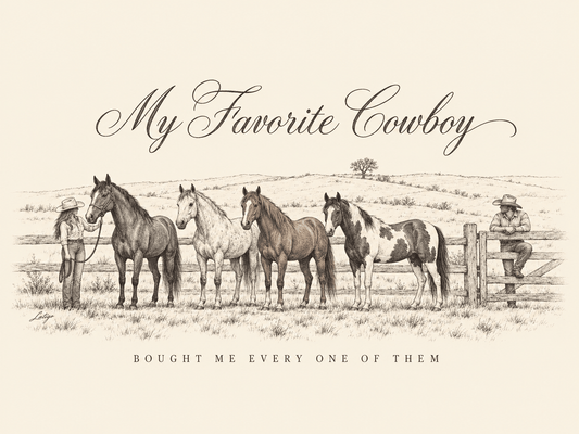 Latigo Cowboy Favorite Cowboy Tee T-Shirt