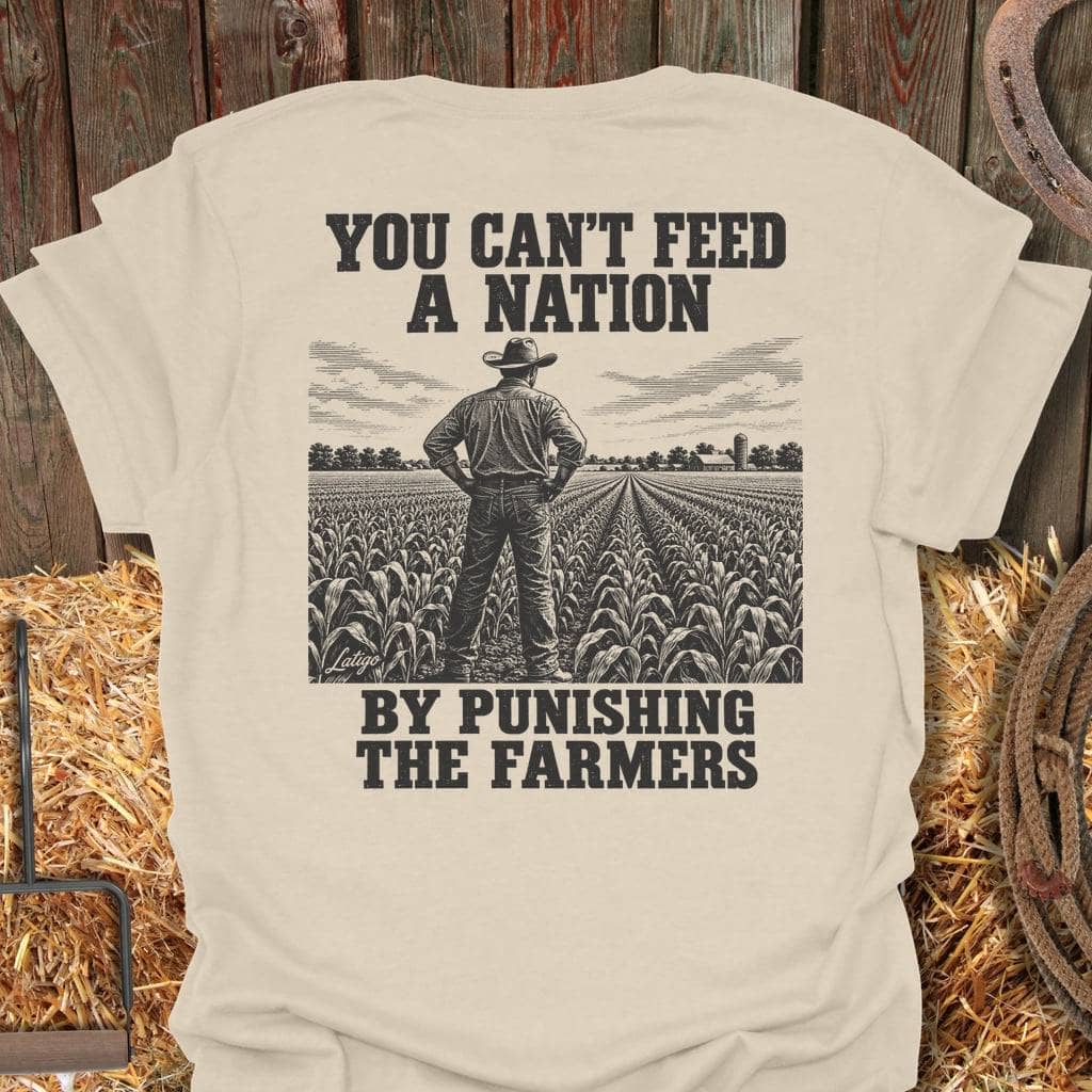 Latigo Cowboy Feed A Nation Tee T-Shirt S / Natural