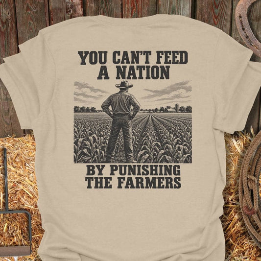 Latigo Cowboy Feed A Nation Tee T-Shirt S / Sand