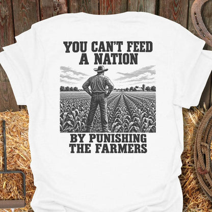 Latigo Cowboy Feed A Nation Tee T-Shirt S / White