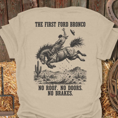 Latigo Cowboy First Bronco Tee T-Shirt S / Sand