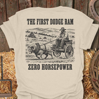 Latigo Cowboy First Ram Tee T-Shirt S / Natural