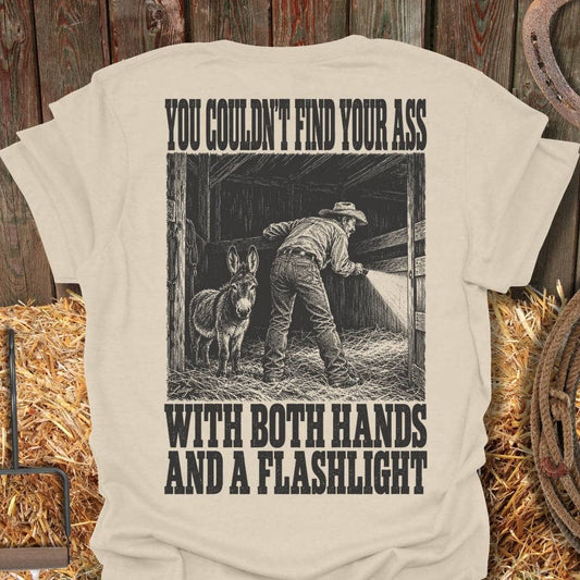 Latigo Cowboy Flashlight Tee T-Shirt Natural / S