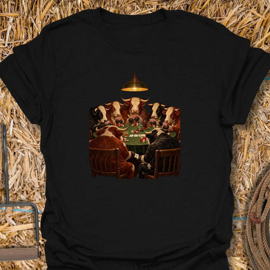 Latigo Cowboy Full House Tee T-Shirt S / Black