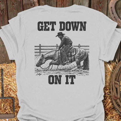 Latigo Cowboy Get Down Tee T-Shirt S / Ice Grey