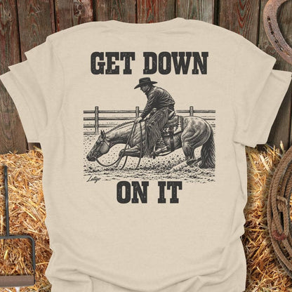 Latigo Cowboy Get Down Tee T-Shirt S / Natural