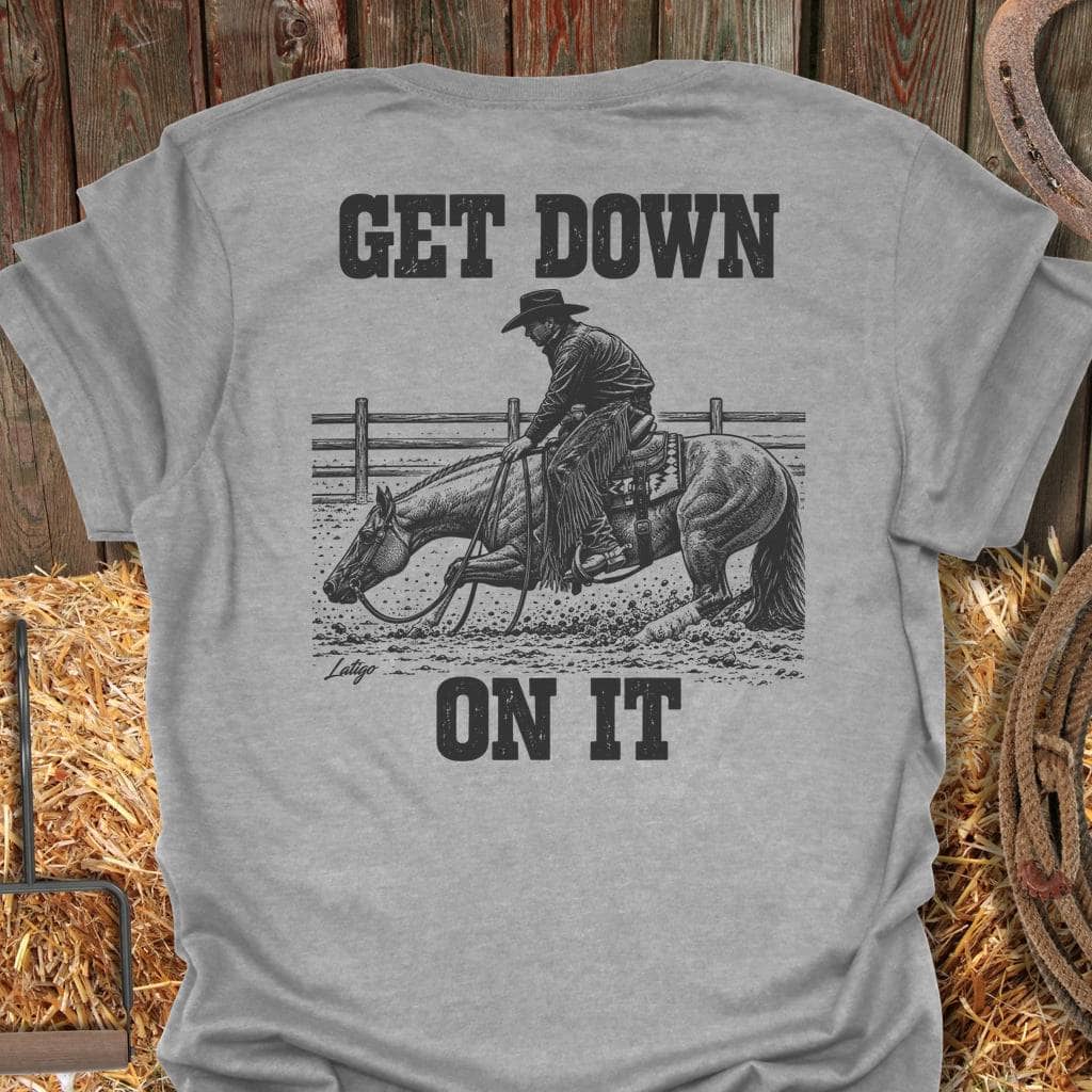 Latigo Cowboy Get Down Tee T-Shirt S / Sport Grey