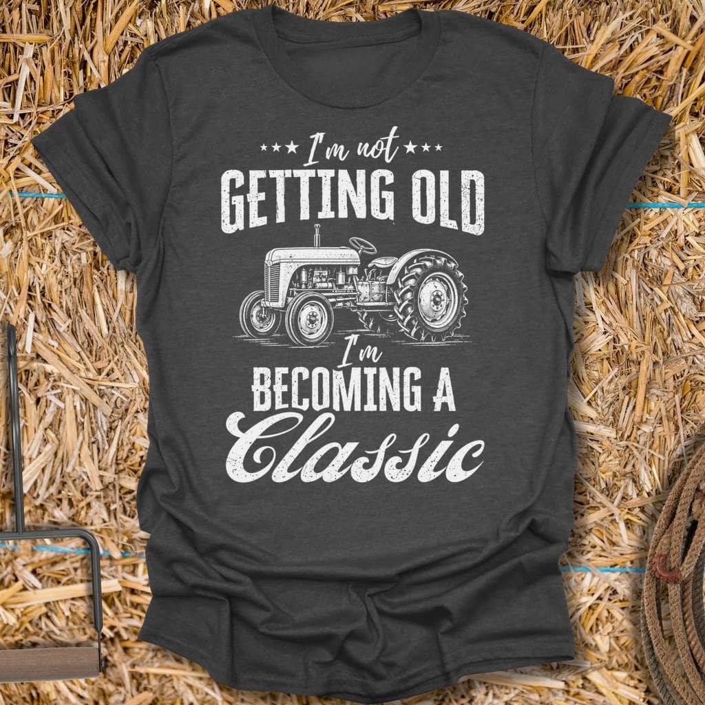 Latigo Cowboy Getting Old Tee T-Shirt S / Dark Heather