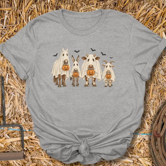 Latigo Cowboy Ghost Barn Tee T-Shirt S / Sport Grey