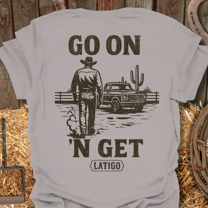 Latigo Cowboy Go On Tee Ice Grey / S