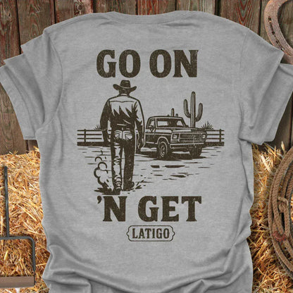 Latigo Cowboy Go On Tee Sport Grey / S