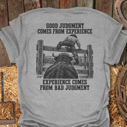 Latigo Cowboy Good Judgment Tee T-Shirt S / Sport Grey