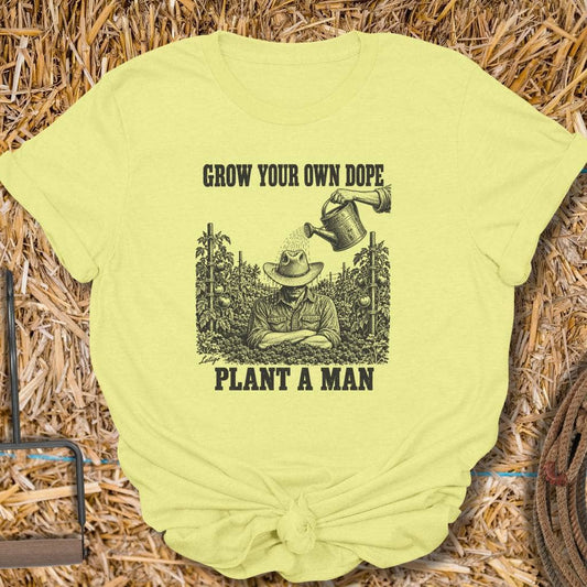 Latigo Cowboy Grow Your Own Dope Tee T-Shirt S / Cornsilk