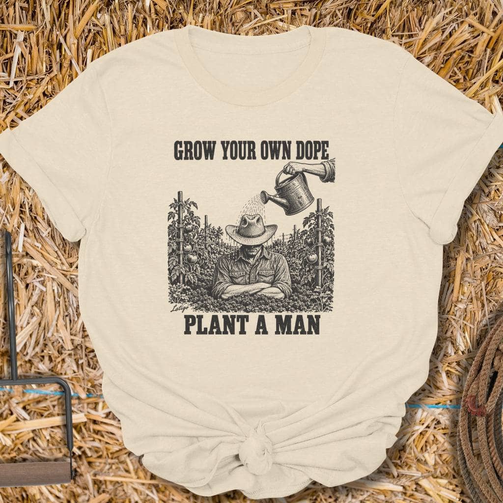 Latigo Cowboy Grow Your Own Dope Tee T-Shirt S / Natural
