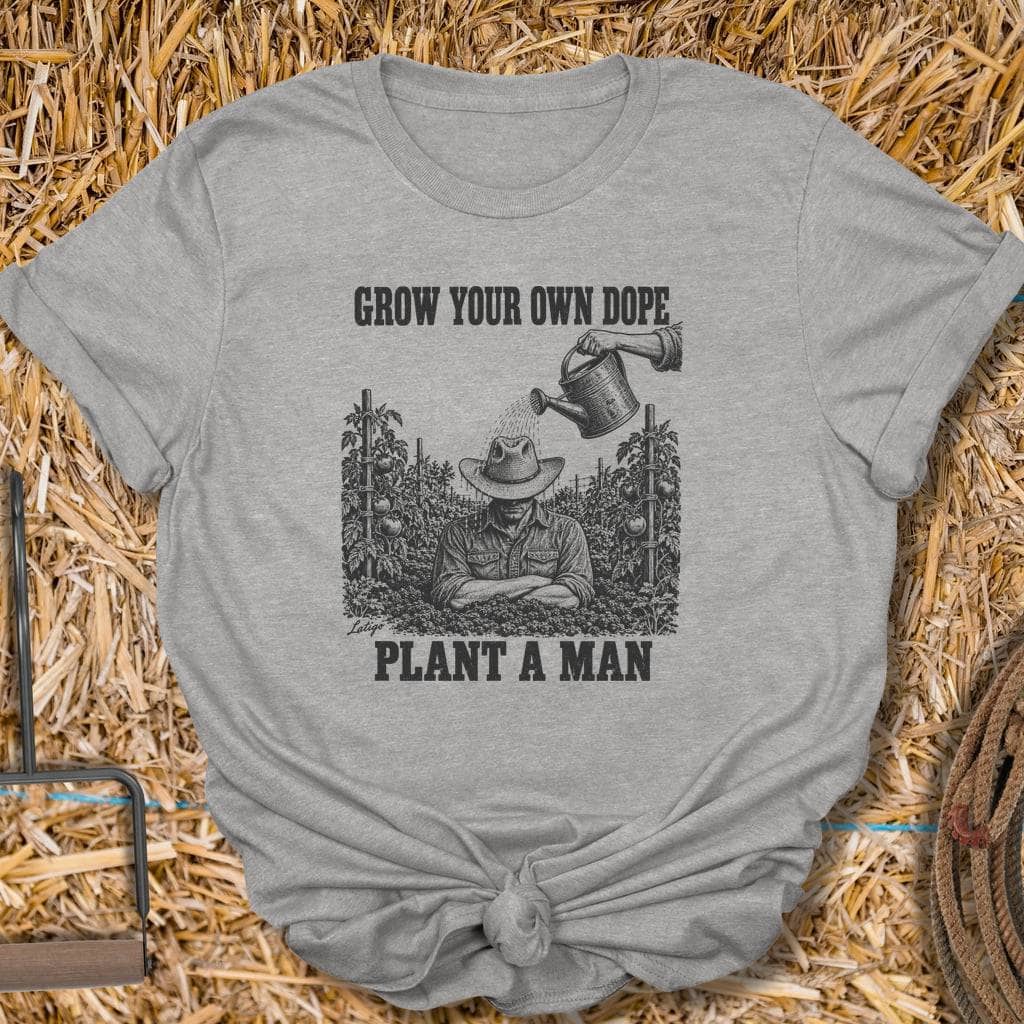 Latigo Cowboy Grow Your Own Dope Tee T-Shirt S / Sport Grey