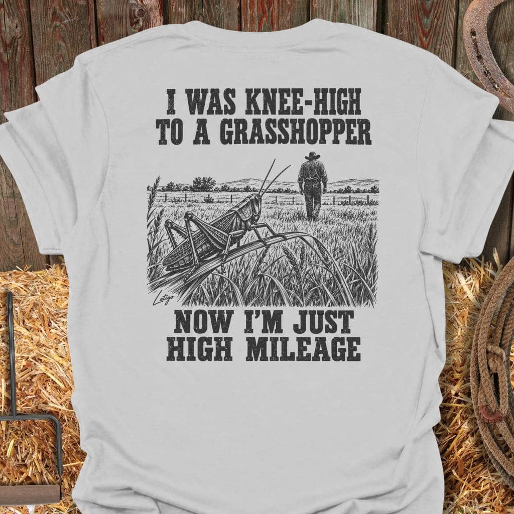 Latigo Cowboy High Mileage Tee T-Shirt S / Ice Grey