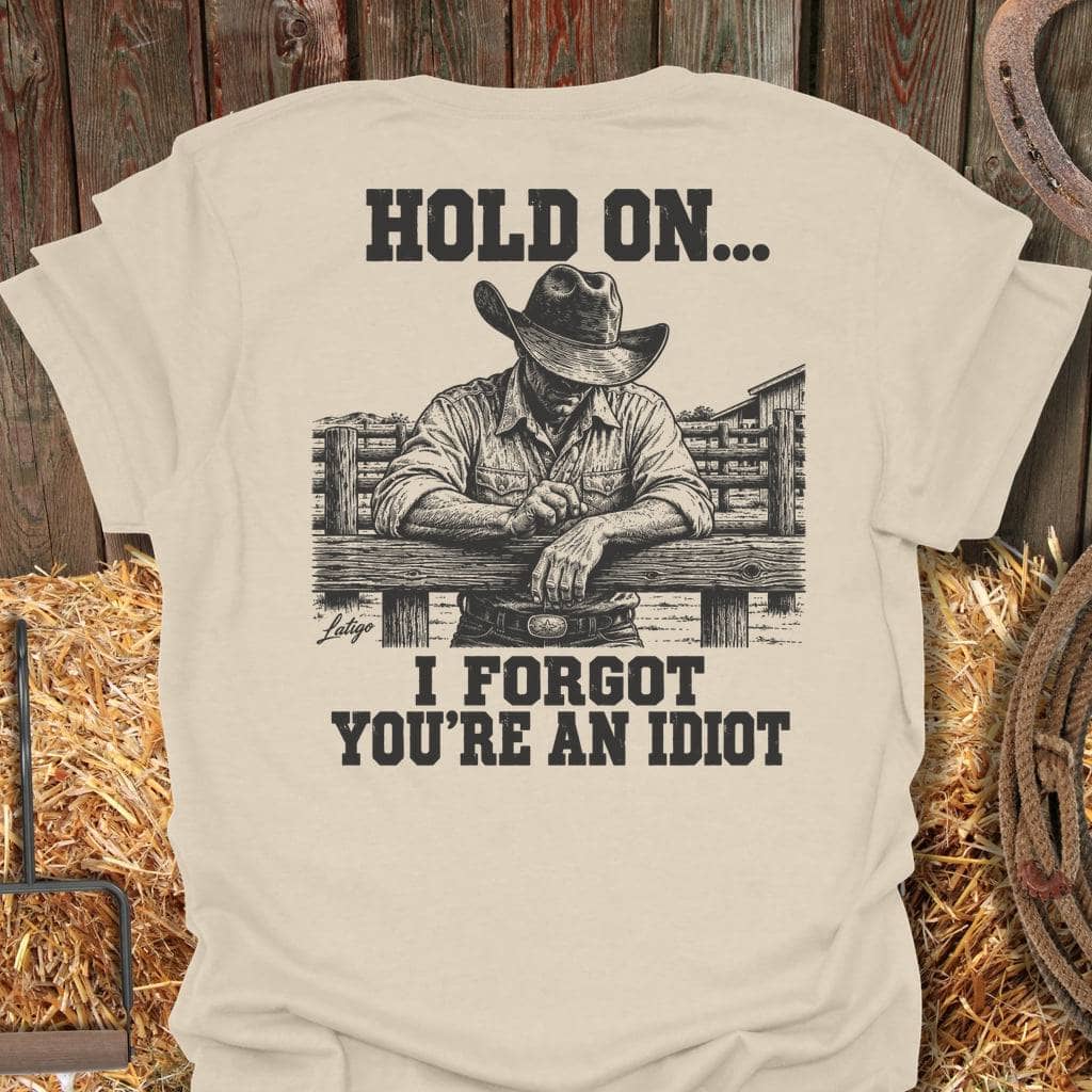 Latigo Cowboy Hold On Tee T-Shirt S / Natural