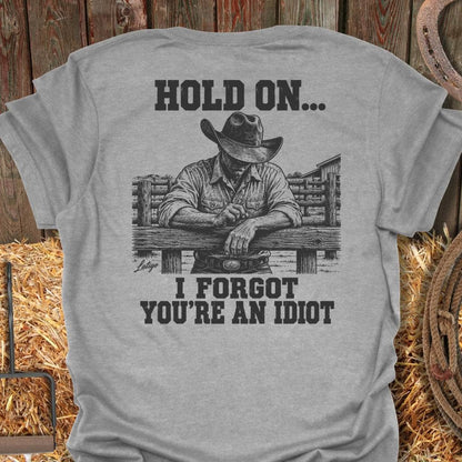 Latigo Cowboy Hold On Tee T-Shirt S / Sport Grey
