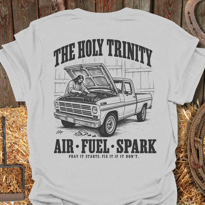 Latigo Cowboy Holy Trinity Tee T-Shirt S / Ice Grey