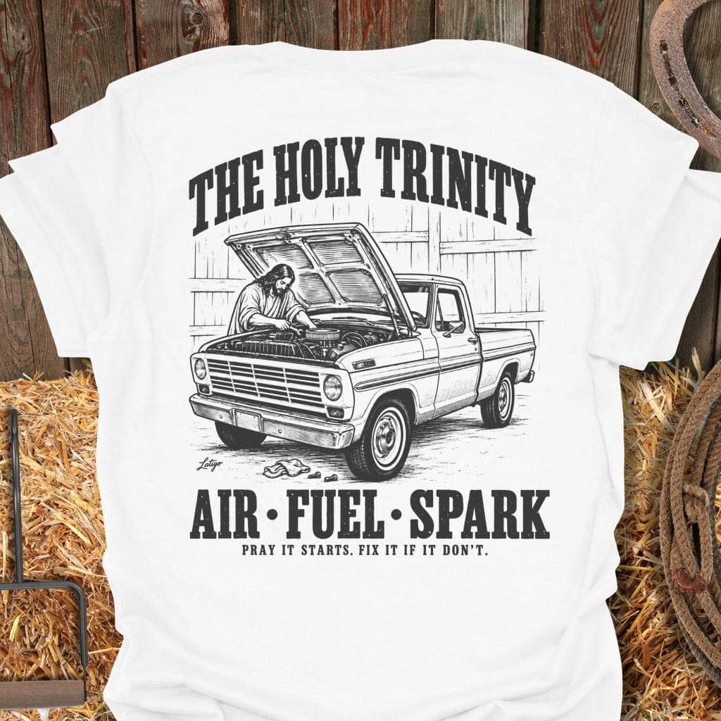 Latigo Cowboy Holy Trinity Tee T-Shirt S / White