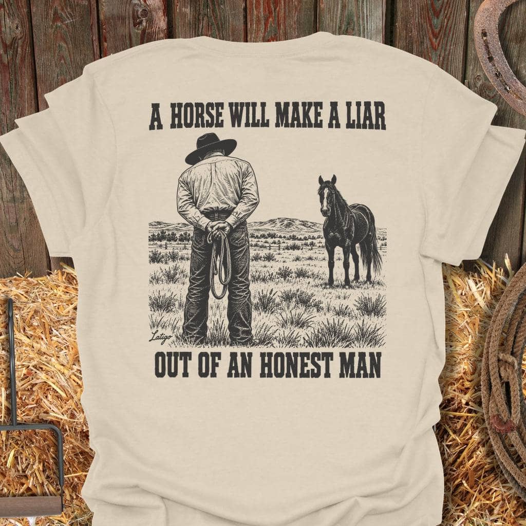 Latigo Cowboy Honest Man Tee T-Shirt S / Natural