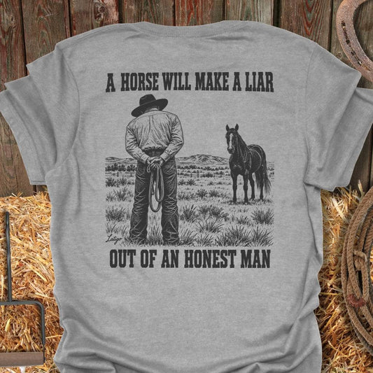 Latigo Cowboy Honest Man Tee T-Shirt S / Sport Grey