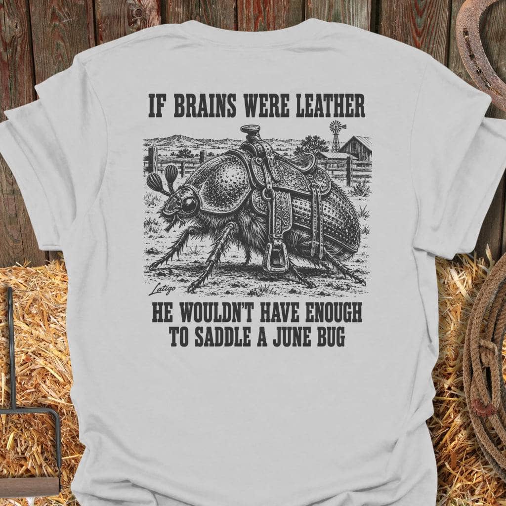 Latigo Cowboy June Bug Tee T-Shirt S / Ice Grey