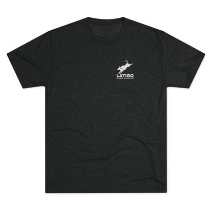Latigo Cowboy Latigo Simple Unisex Tri-Blend Crew Tee T-Shirt